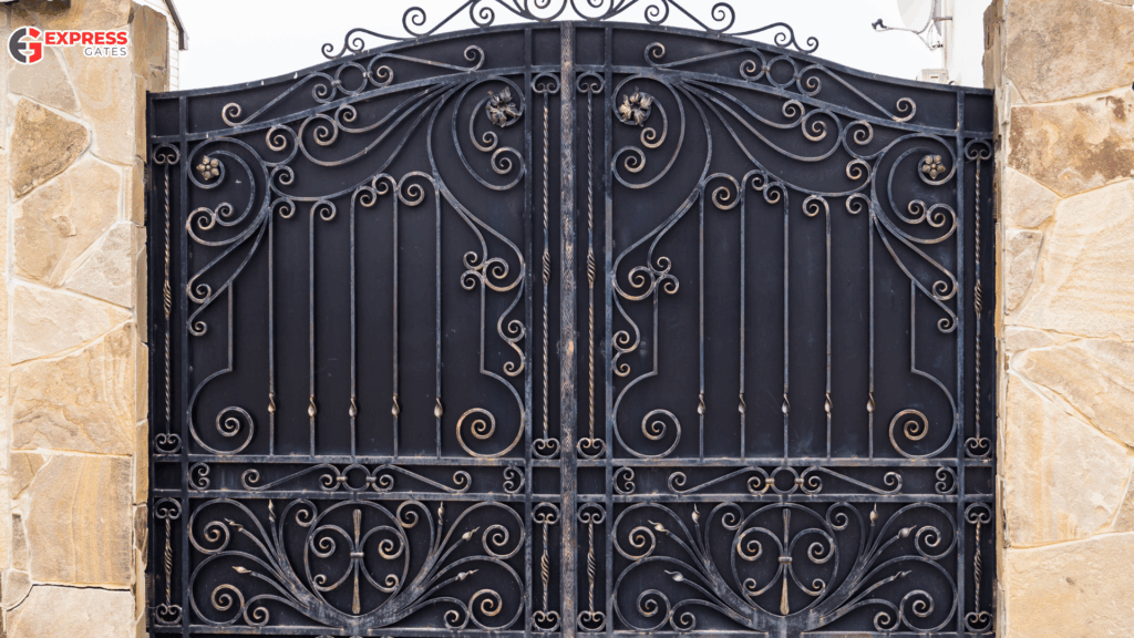  A stylish pedestrian gate 
