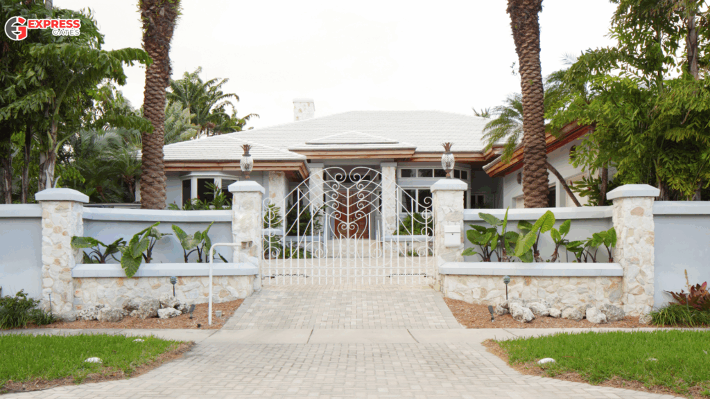 finished pedestrian gate
