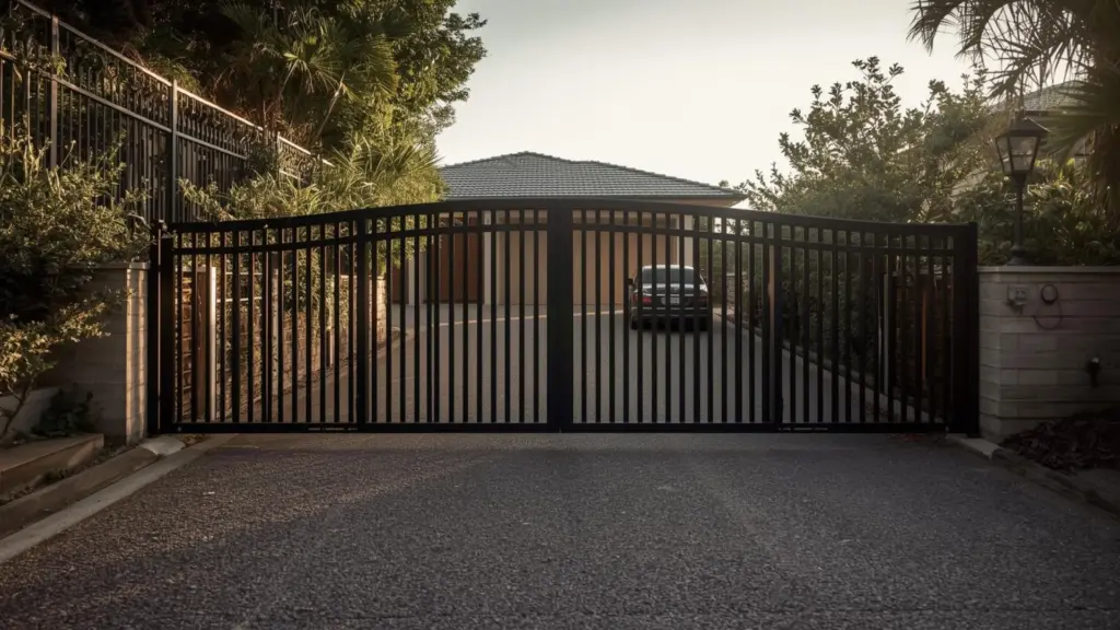 Automatic sliding driveway gate installed in burleigh heads— Express Gates