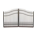 Curved Arch Top Double Swing Driveway Gate