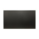 Flat Top (Full Privacy) Single Aluminium Driveway Gate Single Sliding Gate Matte Black
