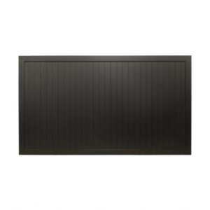 Flat Top (Full Privacy) Single Aluminium Driveway Gate Single Sliding Gate Matte Black